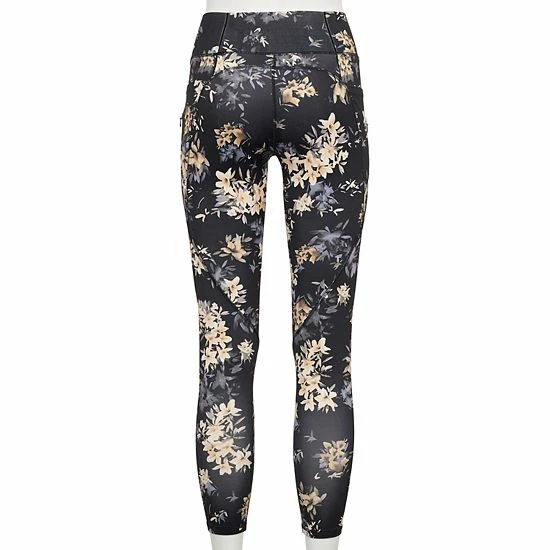 Women's FLX Ascent High-Waisted 7/8 Ankle Leggings Black - Image 2