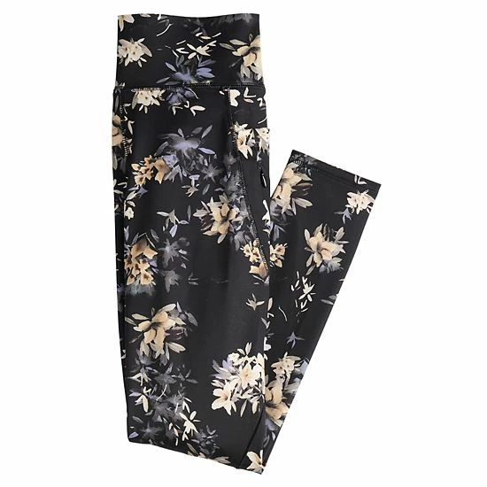 Women's FLX Ascent High-Waisted 7/8 Ankle Leggings Black - Image 3