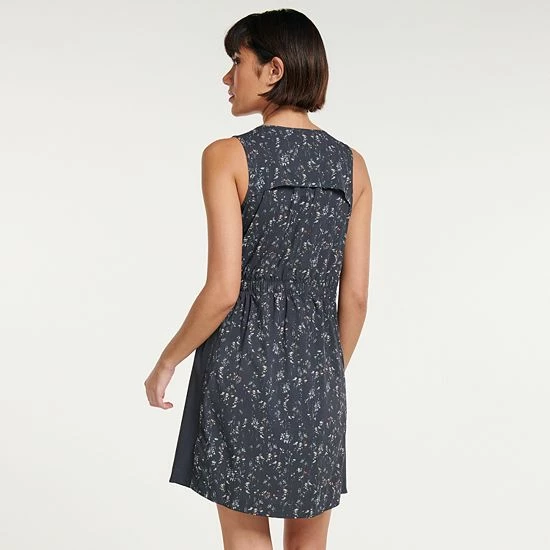 Women's FLX Woven Tank Dress With Built-In Shorts Grazing Lavender - Image 2