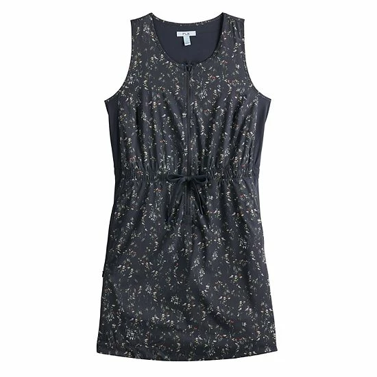 Women's FLX Woven Tank Dress With Built-In Shorts Grazing Lavender - Image 3