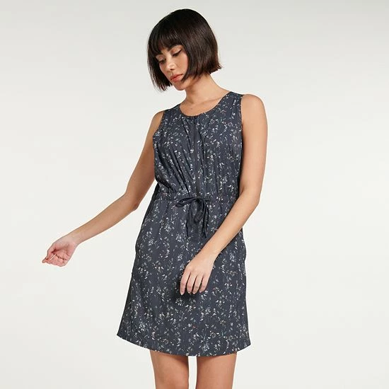 Women's FLX Woven Tank Dress With Built-In Shorts Grazing Lavender - Image 8