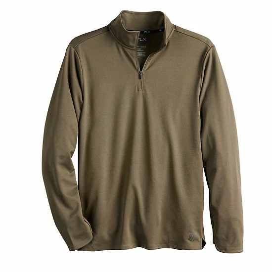 Men's FLX Commuter Stretch Quarter Zip Bravado Brown - Image 3