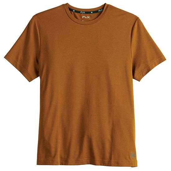 Men's FLX Axis Tee Coral Peach - Image 3