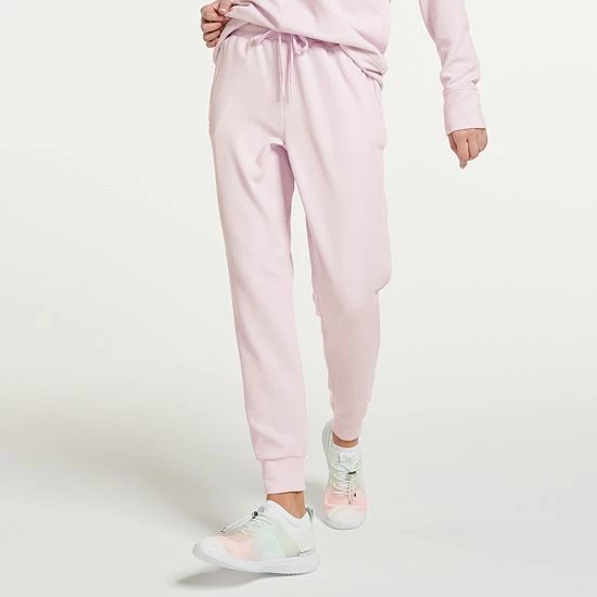 Women's FLX Banded-Bottom High-Waisted Waffle Joggers Sand Trap - Image 4