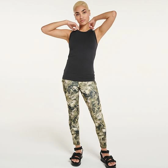 Women's FLX Balance Ribbed Fitted Tank Chic Burgundy - Image 4